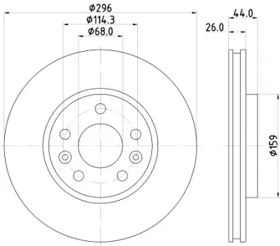 Disco de freno HELLA 8DD 355 131-871 HELLA 8DD 355 131-871 Garantía De Devolución De Dinero